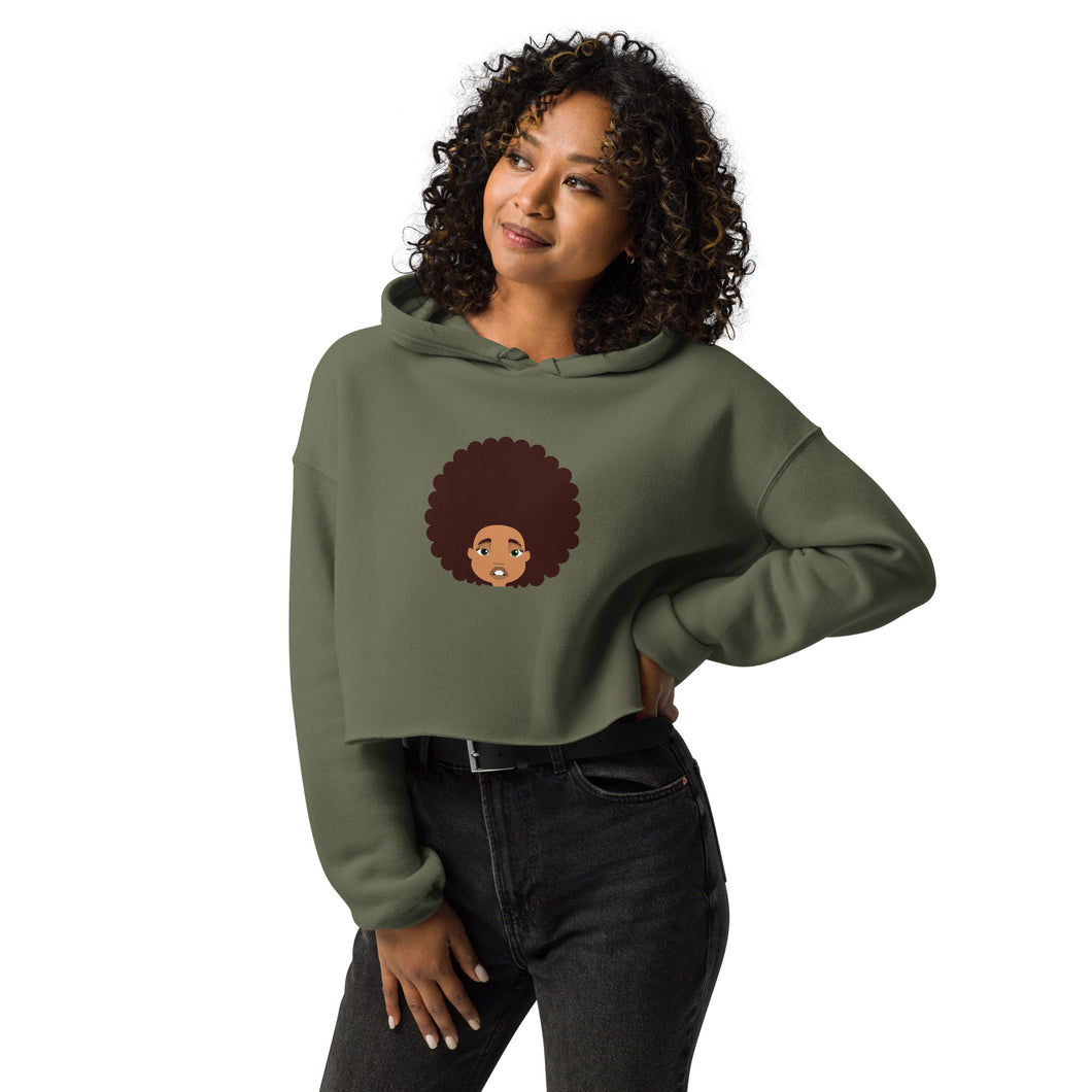 Afro Cutie Crop Hoodie