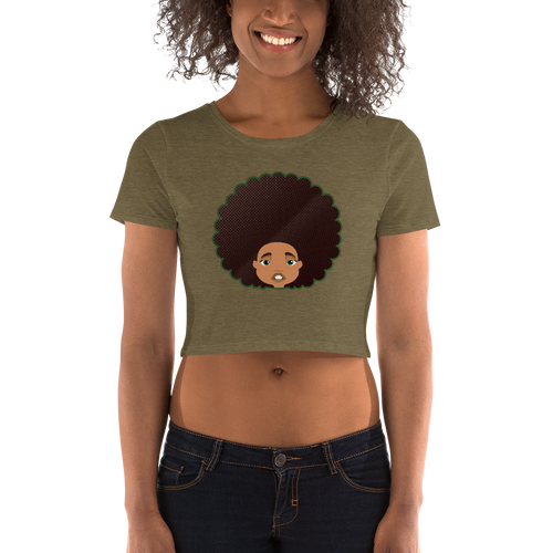 Afro Cutie Women’s Crop Tee