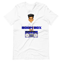 Load image into Gallery viewer, Boom Box Blue Box. Short-Sleeve Unisex T-Shirt