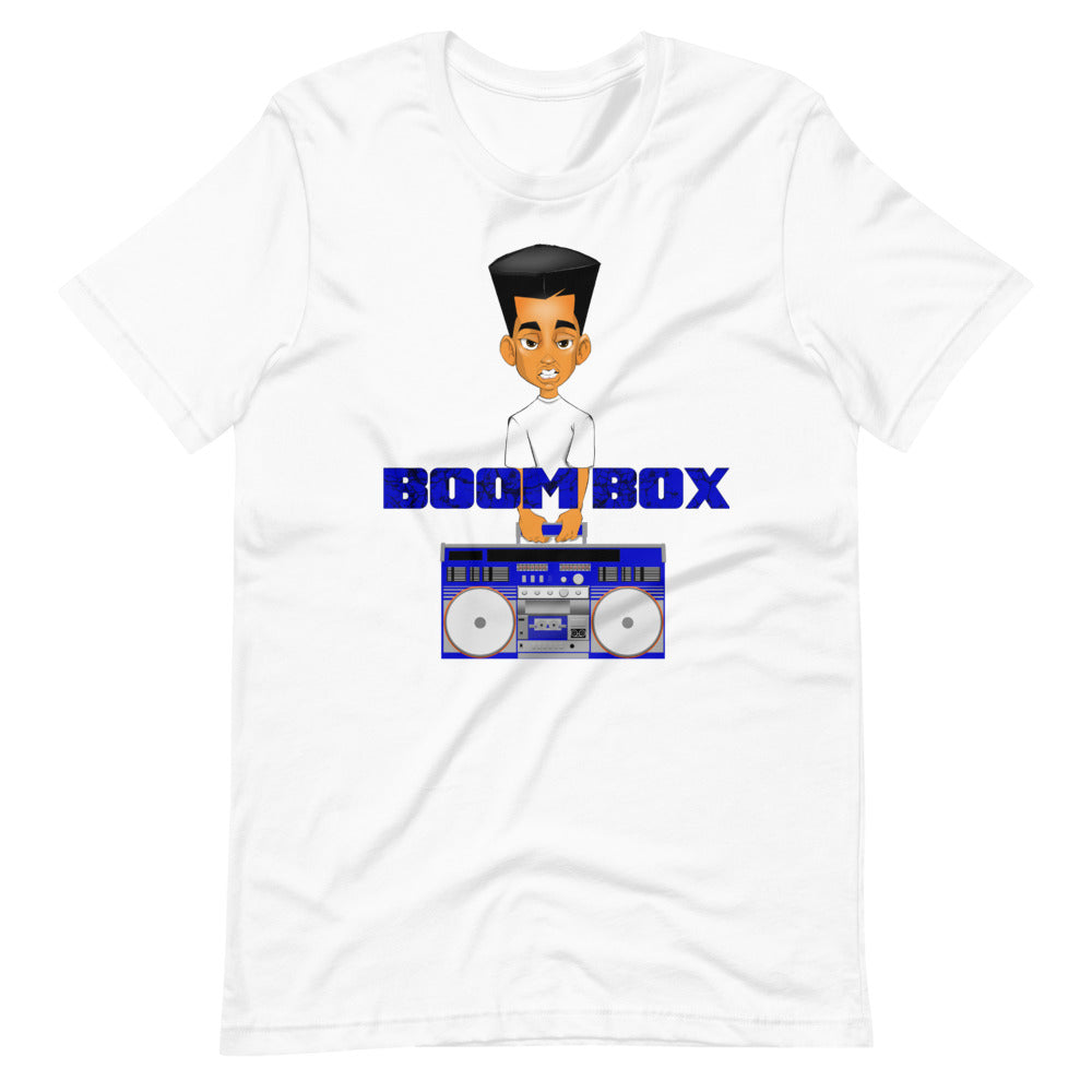 Boom Box Blue Box. Short-Sleeve Unisex T-Shirt