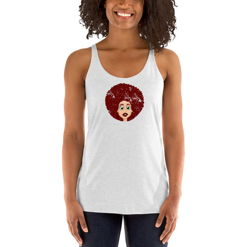 Afro Cuties no.5 Women's Racerback Tank