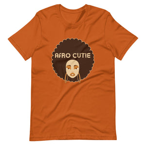 Afro Cutie Text Short-Sleeve Unisex T-Shirt