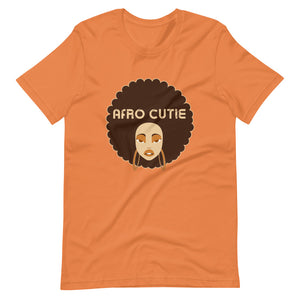 Afro Cutie Text Short-Sleeve Unisex T-Shirt