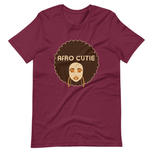 Afro Cutie Text Short-Sleeve Unisex T-Shirt