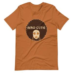 Afro Cutie Text Short-Sleeve Unisex T-Shirt